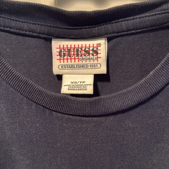 GUESS Women's Black Crop Top - worn once - Picture 2 of 4